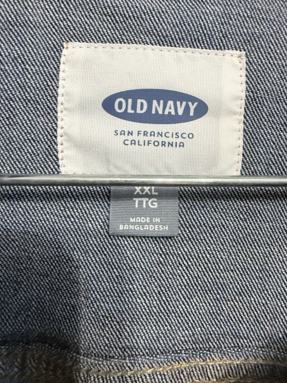 Old Navy NWT Blue Denim Jean Trucker Jacket Women's Size XXL - Picture 6 of 6